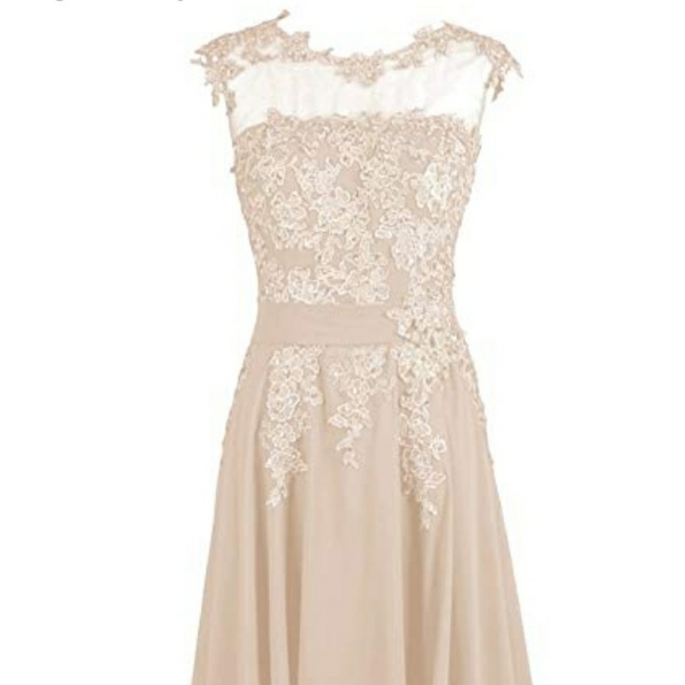 Long Bridesmaid Dress Applique Prom Dress Evening
